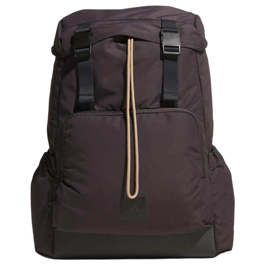 Adidas Flap Closure Adjustable Shoulder Strap Backpack Unisex Backpack Black KR5119 Black