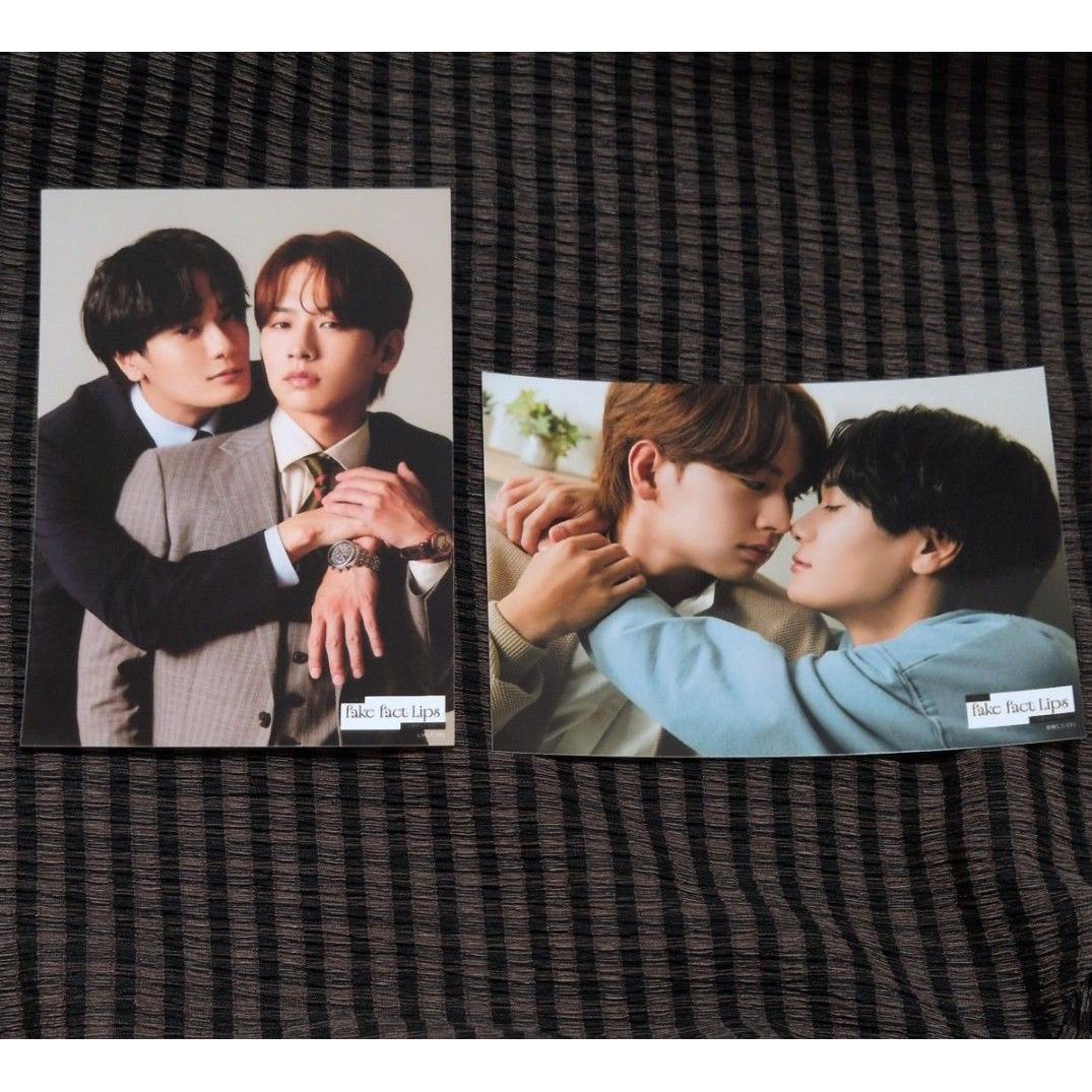 Used Drama Fake Fact Trips Early Membership Bonus Bromide Set of 2 Tomo Horikami Yusuke Sato