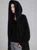 High-End Extra Long Double-Faced Wool Coat: Hooded, Tie-Waist, Light Luxury Casual Silhouette with Cashmere