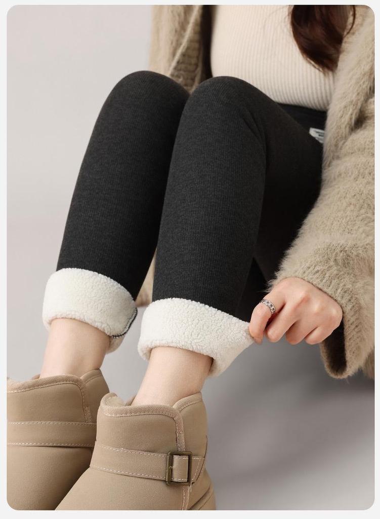 Maternity Fleece Lined Pants - Warm, Soft, Cotton, Belly-Friendly for Spring & Autumn