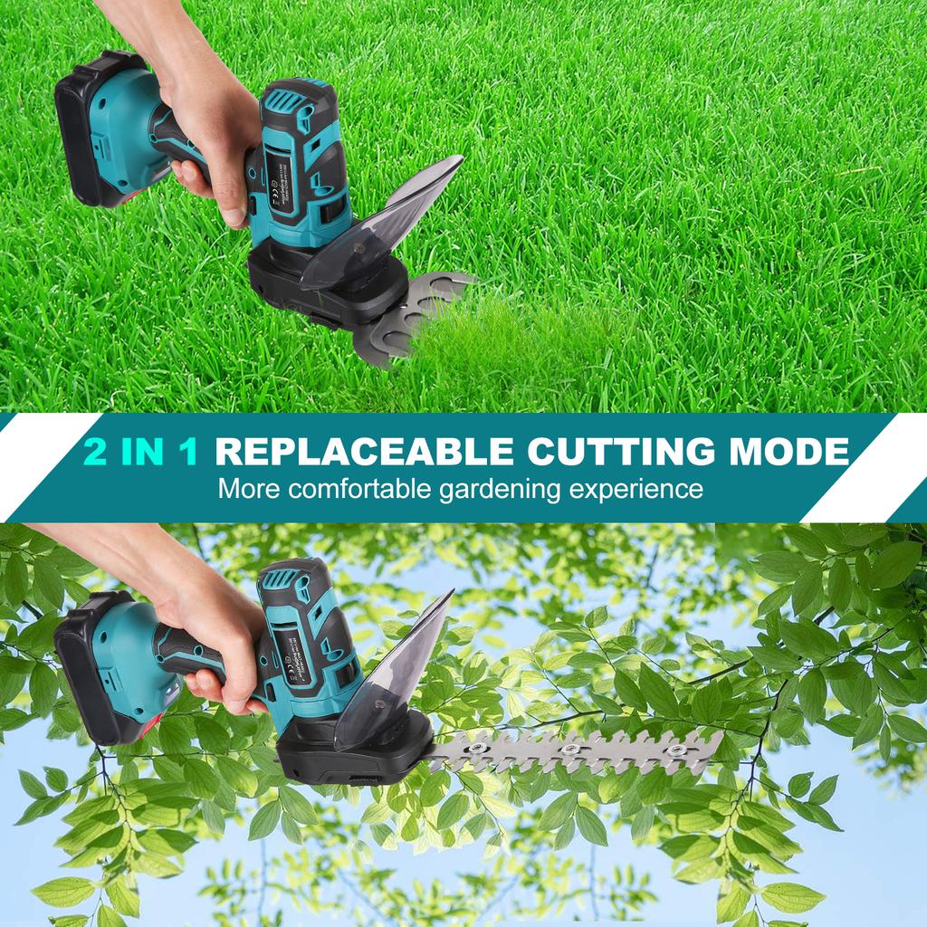 20V Cordless Grass Shears Handheld Grass Trimmer Electric Grass Clippers & Power Hedge Trimmers Cordless