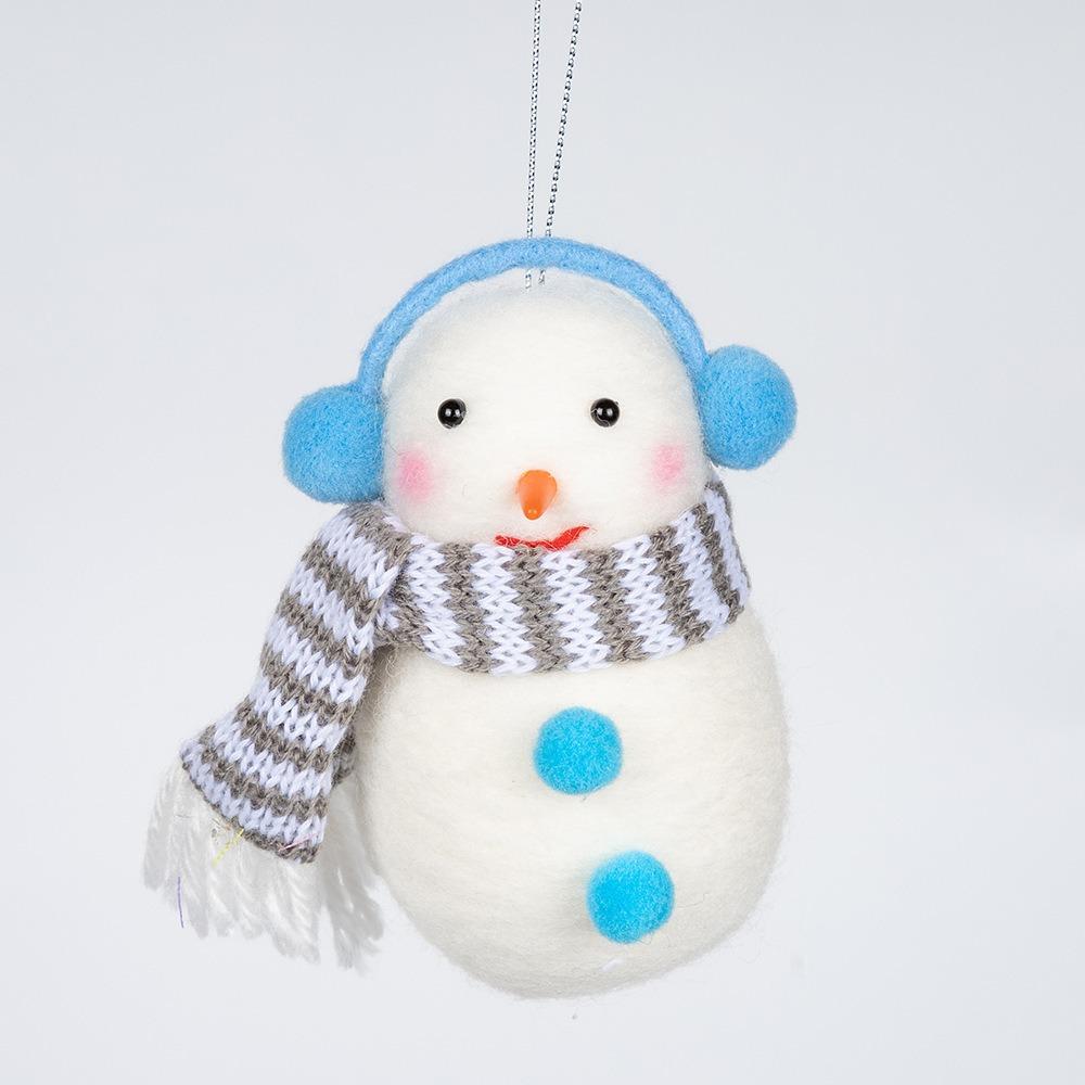 Handmade Snowman Hanging Ornaments Felt Fabric Snowman Snowman Christmas Decoration  New Year Gifts