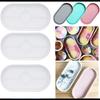 Silicone  Mold Flexible Silicone Tray Mold Good Elasticity High Tear-resistant Epoxy Resin Oval