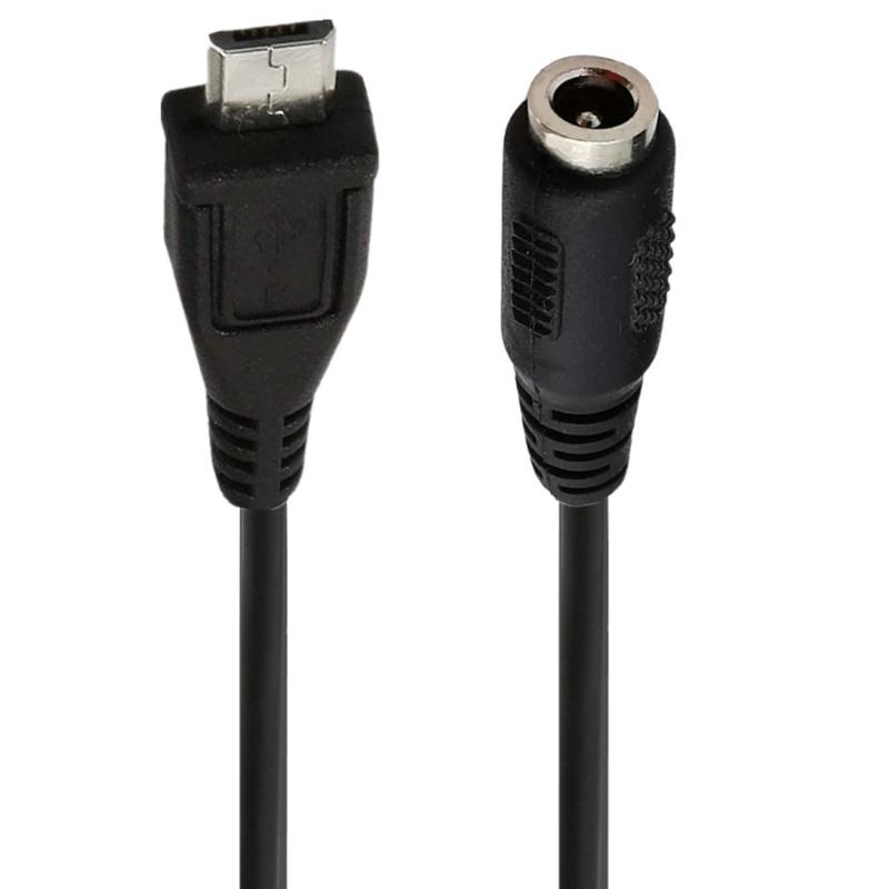 

DC 3.5x1.35mm/5.5x2.1mm Female to Micro USB Male Connector Adapter Wire 5V Power Supply Cable Aging Resistance Cord 1