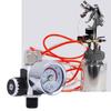 Air Pressure Regulator 0 10bar 0 140psi Aluminum Alloy Valve 1 4inBSPP Inlet Outlet ConnectorSilver