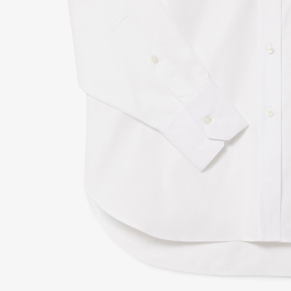 [Lacoste] Women's Oversized Poplin Shirt CF0215-55N001