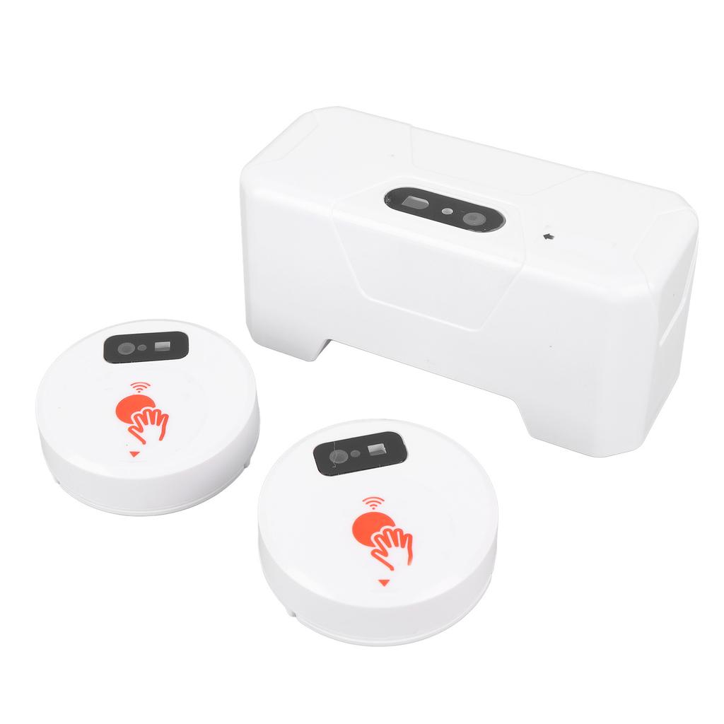 Electric Toilet Sensor Flush Kit with 2 Sensors 1800mAh Push Type Flush Automatic Touchless External