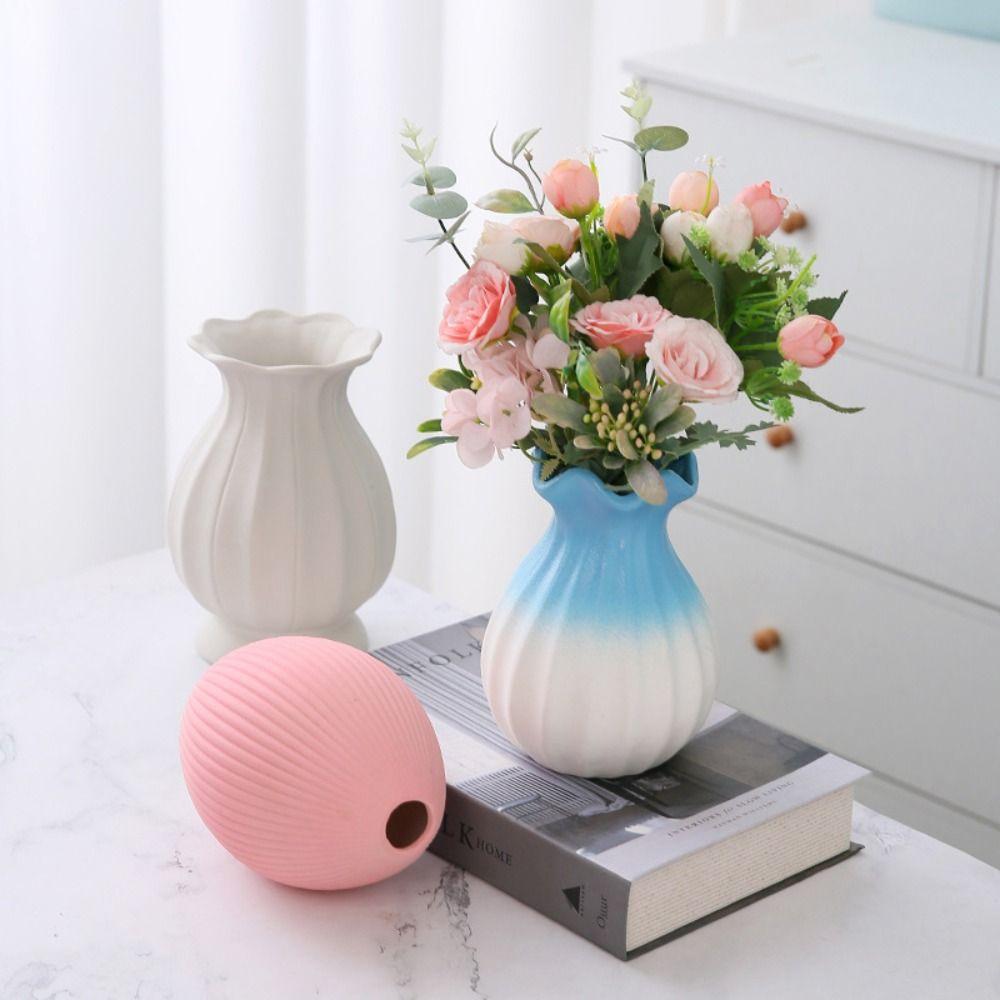 Irregular Shape Vase Desktop Decoration Decorative Flower Pot Elegant Decorative Vase Living Room