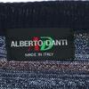 ARBERTO DANTI Old Made In Italy All-over Border Pattern Long Sleeve Sweater Men's Used