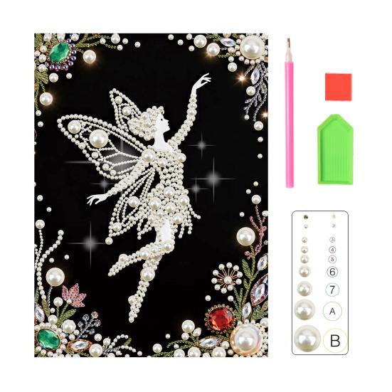 DIY Parel Schilderen Kit 3D Kunstparel Ambacht Bloemen Fee Balerina Ontwerpen Muurkunst Ambachtskit voor Volwassenen Huis Woonkamer Slaapkamer Decoratie