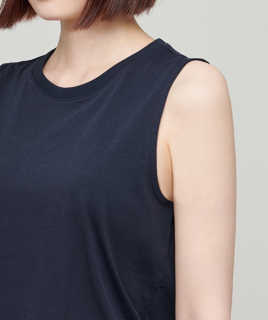 MUSINSA STANDARD WOMAN Women'S Basic Sleeveless Top [Dark Navy]