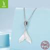 S925 Sterling Silver Dream Man Fishtail Pendant Accessories, Fashion Fritillary Fishtail Diy Bracelet Beaded
