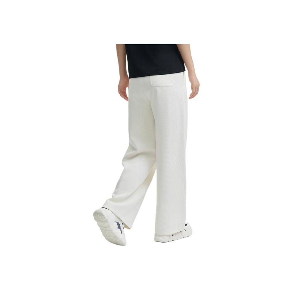Fila Heritage Series Fashion Knit Versatile Straight Loose Casual Pants Women Bottoms Off-White F11W448609F-BG