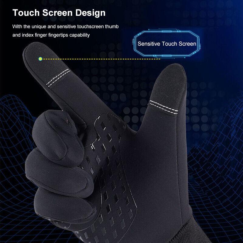 Mănuși de iarnă pentru bărbați, femei, cu ecran tactil termic, căptușeală softshell mănuși