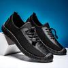 Men's spring new men's shoes breathable soft-soled casual versatile leather shoes one-pedal driving shoes