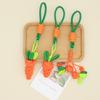 Cute and Childlike Hand-woven Carrot Flower Keychain Mobile Phone Pendant Bag Jewelry