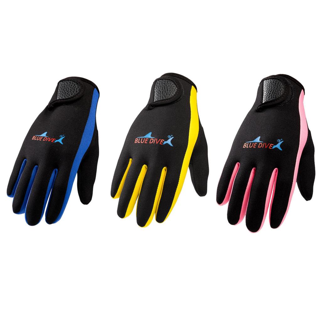 Neoprene Wetsuit Gloves Diving Swim Scuba Surf Snorkeling Cold-Proof Swimming Gloves Easy Donning Anti-Slip