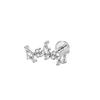 Hot Sale Body Jewelry: Titanium Labret Flatback Tragus Earring Stud Internal Thread Zircon Rings