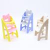 1/12 Dollhouse Baby High Chair Multicolor Doll Accessories Miniature Doll High Chair  Doll House