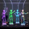 3D Printed Dancing Skeleton Aquarium Bubbler Realistic Movable Skeleton Fish Tank Bubbler  Gag Gift