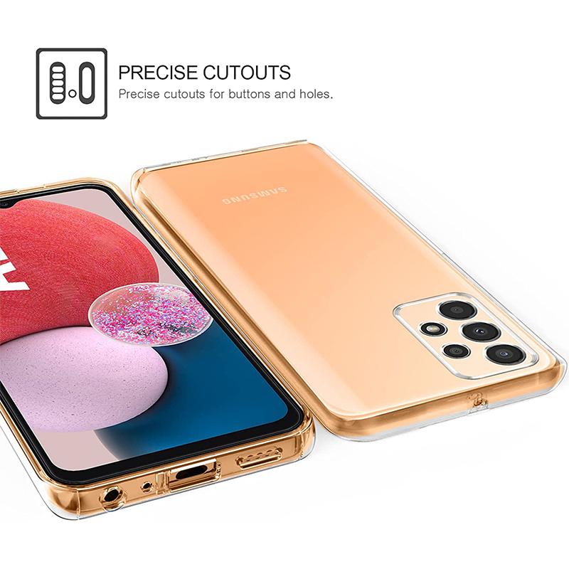 För Samsung Galaxy A13 Fodral 360 graders helkroppsfodral Sumsung A 13 A13 4G 5G SM-A135F A137F Mjuk silikon PET+Hård PC Genomskinlig skydda coques