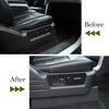 2X Electric Seat Adjustment Panel Decor Cover for Ford F150 2009-14 Carbon Fiber