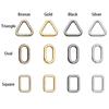 20pcs 4mm Tri-glide Mini Ultra-small Luggage Hardware Square/Triangle Buttons Diy Dolls Bag  Bag Buckle