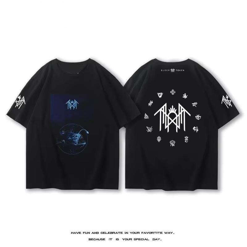 British Sleep Token Band  2025 New T-Shirt Short Sleeve Unisex Summer Alternative Rock After Metal Cotton Print Half Sleeve