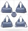 Women's Wear-Resistant Travel Sports Bag with Luggage Strap and Wet/Dry Separation
