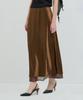 Kamino Silk Layered Skirt Brown