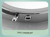 Wall-Mounted LED Vanity Mirror, Double-Sided with Light and Magnifier, Punch-Free Folding Design for Bathroom and Hotel Use