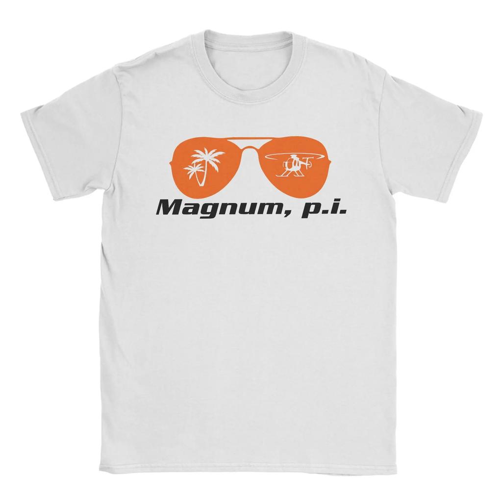 Magnum PI T-Shirt Beach Harajuku T-Shirts Mens Pure Cotton Comfortable Top Tees Short Sleeve Classic Tops