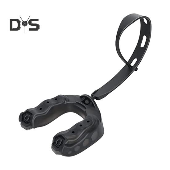 

Футбольная капа для взрослых, юношеская спортивная капа с ремешком, футбольная капа для бокса, регби, лакросса, хоккея M чёрный