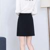 Women's High Waist A-Line Skirt Mini Skirt Urban Style Solid Color Zipper Pocket Anti Chafing Office Suit Skirt