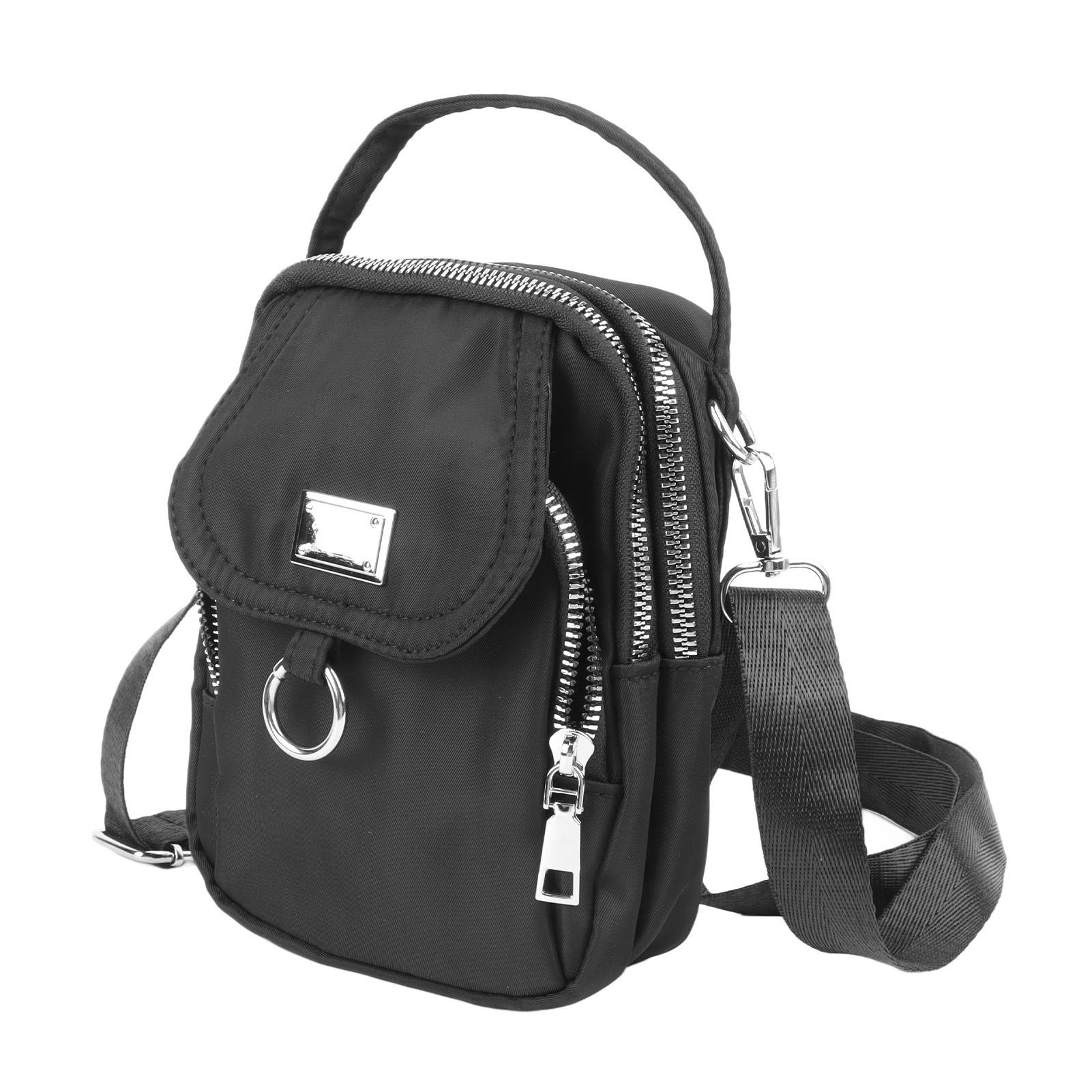 Регулируемая повседневная сумка через плечо Большая вместимость Модная сумка через плечо для хранения Повседневная сумка Черная S 1060₽