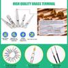 290PCS Crimp Pins Car Electrical Wire Terminal Pins Connector 21Type Electric Connector Pin Terminal Electric Non-Insulated Plug