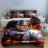 Football player with flames. Bedding sets Duvet cover sets Duvet covers Pillowcases(1*Duvet Cover 2*Pillowcases without duvet insert)