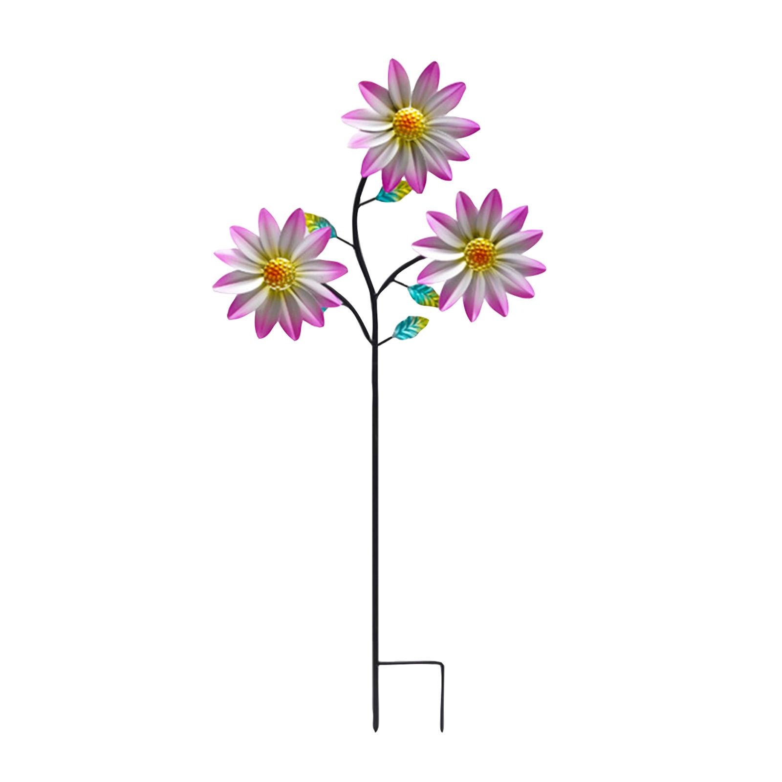 

Metal Garden Stakes, Windmill Decorative Garden Stakes, Colorful Metal Flowers, Decorations, Suitable For Indoor And Outdoor Use One Size фіолетовий