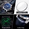 POEDAGAR Original Military Man Wristwatch Waterproof Luminous Chronograph Leather Strap Watches for Men Quartz Watch Reloj