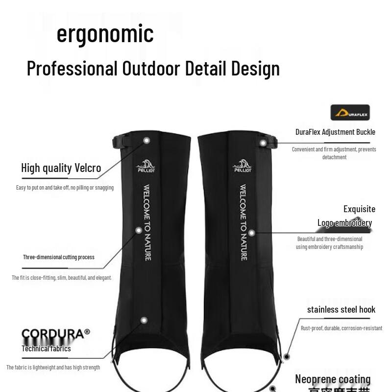 Pelliot Durable Waterproof Hiking Gaiters