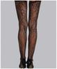 Women Fishnet Suspender Pantyhose Thigh High Stocking Patterned Tights for Women Girls Halloween