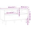Vidaxl Szafka Pod Tv, Szarość Betonu, 90X40X48,5 Cm