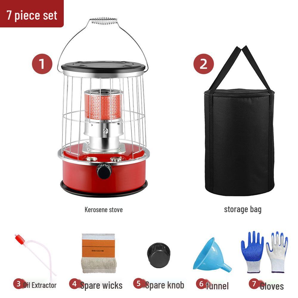 Portable Windproof Kerosene Heater & Stove for Camping, Ice Fishing, and Home Use