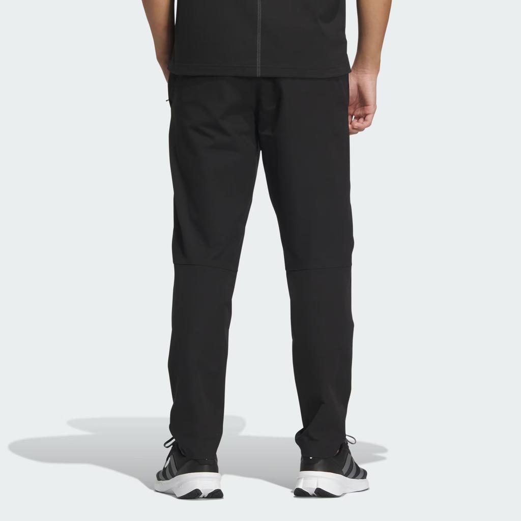 New Adidas Wuji Series Wuji Stretch Pants Knitted Sports Pants Men's Black JE6663
