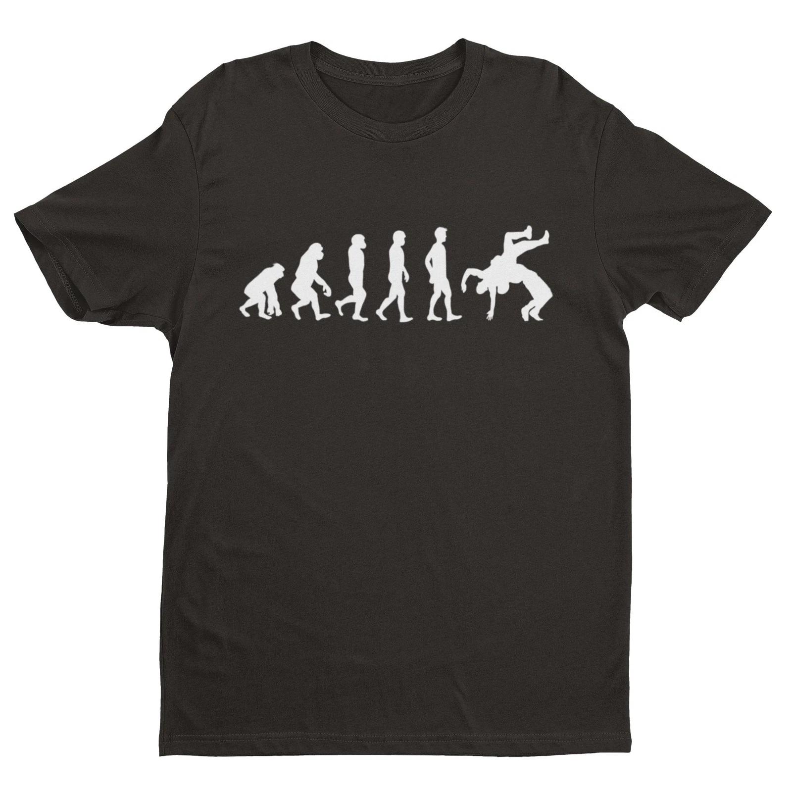 The Evolution of WRESTLING T Shirt Funny Ape To Man To Sports Entertainment S