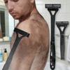 Foldable   Handle Back Hair Removal Trimmer Manual 3 Layers Cutter Back Hair Trimmer 44cm Total Length