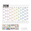 Newest 2026 Calendar Large Wall Calendar 365 Days Planner Sheet To Do List Check-In Plan Daily Weekly Agenda Schedule Organizer
