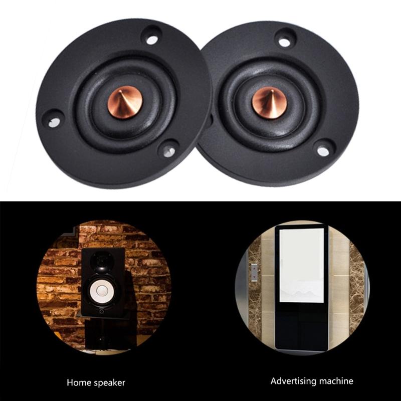 1 Pair Car Tweeter Speakers 2inch 4Ohm 30W Silk Dome Tweeter Loudspeaker Treble Speakers Unit for Car Modification