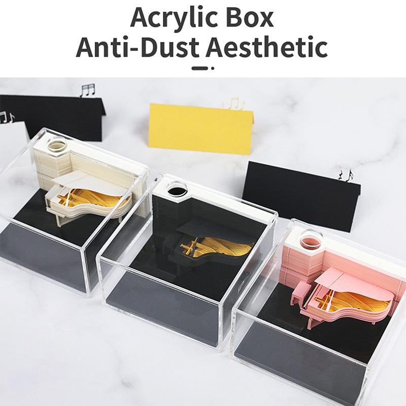 Time Piece Calendar 2026 Desk Calendar 3D Tear-Away Calendar Paper Carving Art Memo Pad Notepad Gift For Christmas Housewarming