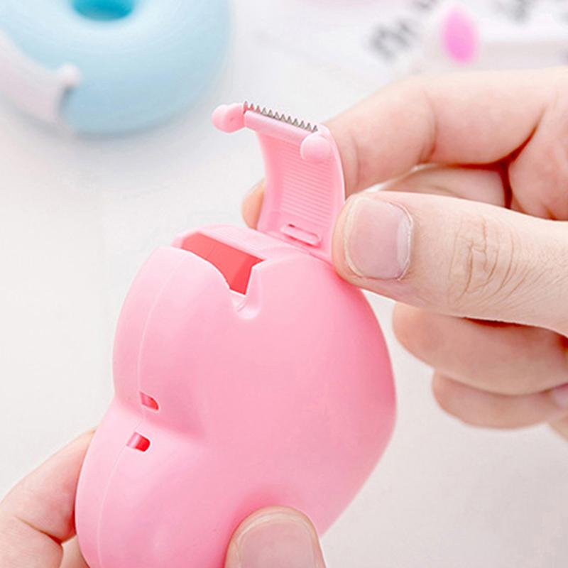 1Pc Donut Heart-Shaped Tape Dispenser Cutter For Eyelash Extension Tape